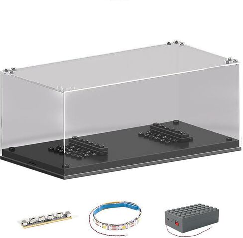 حافظة عرض LED لسيارات أبطال السرعة، صندوق عرض أكريليك قابل للتكديس مع مساحة تخزين خفيفة وتنظيم محمي من الغبار لسيارات أبطال السرعة من ليغو in Saudi Arabia