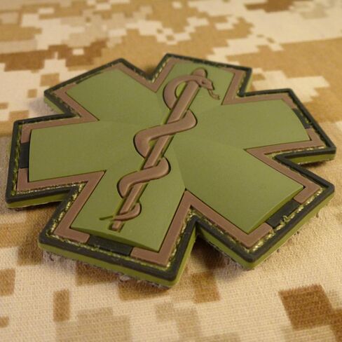 توهج الظلام EMS EMT مسعف المعنويات التكتيكية PVC 3D السحابة التصحيح in Kuwait