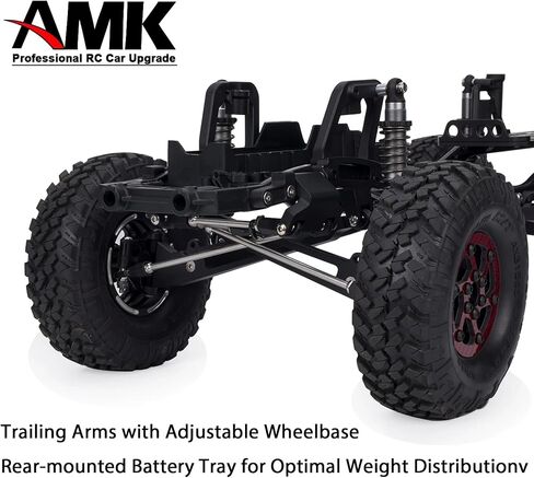 SCX10 Axle Upgrade Part, Twin I-Beam 2WD Pre-Runner Aluminum Suspension Conversion Kit for 1/10 RC Crawler Axial SCX10 I II 90046 90047 Axle Upgrade Part in Kuwait