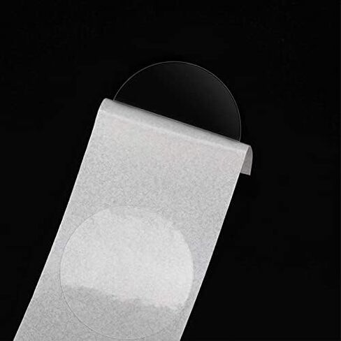 2 لفات/1000 قطعة من أختام مغلف حزمة البيع بالتجزئة الواضحة 1 بوصة دائرة دائرية ويفر لواصق الختم لصندوق الأظرف وتغليف الهدايا in Kuwait