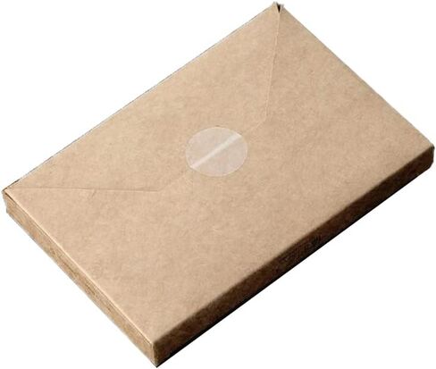 2 لفات/1000 قطعة من أختام مغلف حزمة البيع بالتجزئة الواضحة 1 بوصة دائرة دائرية ويفر لواصق الختم لصندوق الأظرف وتغليف الهدايا in Kuwait