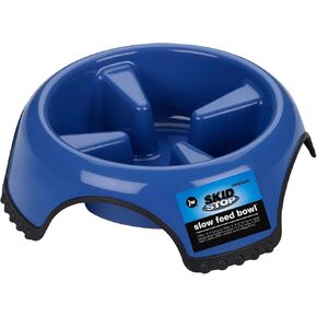 Jw Pet Skidstop Slow Feed Pet Bowl Large(Color May Vary)