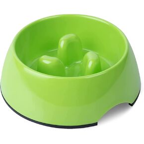 SUPERDESIGN Slow Feeder Dog Bowl Cat Bowl 1/2 Cup Slow Feeding Dog Bowl for Small Medium Breed Anti Gulping Healthy Eating Interactive Bloat Stop Alternative Non Slip Puzzle Dog Food Bowl, Rose Red