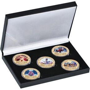 5 قطعة عملات عيد الميلاد التذكارية مجموعة عيد الميلاد سانتا كلوز ثلج الأيائل عملات تذكارية لجمع الأصدقاء in Kuwait