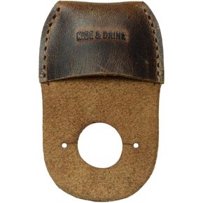 Hide & Drink, Leather Thumb Guard, Finger Protector, Carpenter Carving Accessories, Handmade Includes 101 Year Warranty :: Bourbon Brown