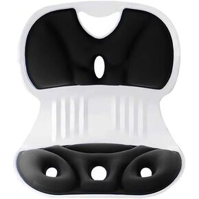 FACIOWN-Ergonomic Chair Back Support, Lumbar Support for Good Posture Correction and Back Pain Relief,Suitable for Office Chair,Car,Reading Chair,Office Chair Waist Support Cushion (Black)