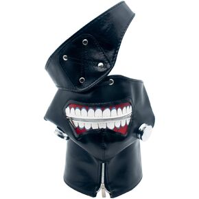 Halloween Ghoul Mask Manga Cosplay Mask Tokyo Japan Anime Zipper PU Mask Zipper Reusable Carnival Themed Party Prop