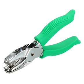 YOKIVE Single Hole Star Shape Punch Hole Paper Puncher | Metal Paper Punching Tool Great for Packaging Card Scrapbook Notebook, (Green 1/4")