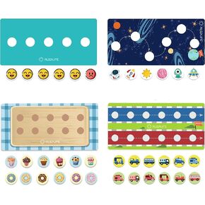 Token Boards for Therapy | Simple and Portable Sticker Reward Chart for Kids | Incentive Chart for ABA Therapy and RBT Essentials. ADHD Tools and Kids Reward System for Special Education Classroom