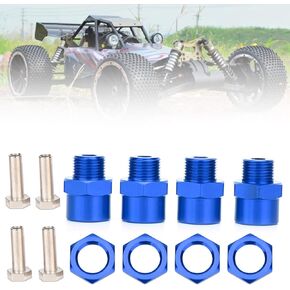 RC Car Wheel Hex Hub Adapter12mm to 17mm AdapterHex Adapter 12mm Conversion Accessories AdapterVehicle Scale (Blue)-14Mm to 17Mm