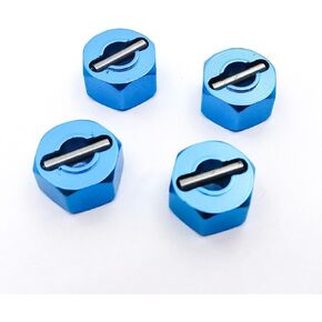 RC Hex Wheel Hubs,Aluminum 12mm Hex Wheel Hubs Nuts w/Pins Replacement of 1654 for RC Traxxas 1/10 Slash 4x4,Stampede 4WD (Purple) in Kuwait