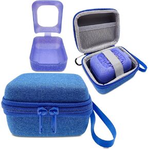 Hard Carrying Case and Silicone Skin Cover for Bitzee Interactive Toy Digital Pet with 15 Animals Virtual Electronic Pets, Compatible Accessories for Bitzee 3D Interactive Toy Electronic Pets (Blue)