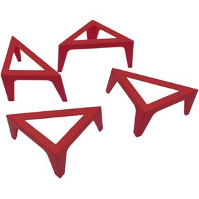 MEELYHOMEZQA Canvas Stands for Pouring Paintings Canvas Risers Holder Canvas Stand Set of 4 for Fluid Acrylic Pouring Painter Support, 10*5*5cm, Red