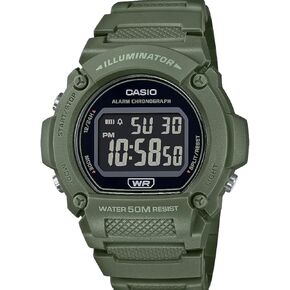 Casio Illuminator Alarm Chronograph Digital Day-Date Indicator Watch W219HC-3BV