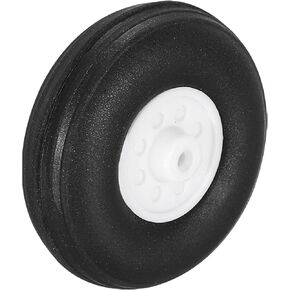 MECCANIXITY RC Airplane Wheels, 2.8 Inch OD RC Plane Parts Wheels Model Airplane Light PU Sponge Tire Tail Foam Wheel for DIY RC Model Plane Aircraft