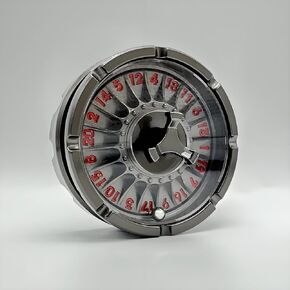 D20 Roulette dice, Unique dice Spinner , Metal D&D Dice Set, Perfect for D&D Dungeons and Dragons, RPG and Pathfinder Role Playing Games ( Gold )