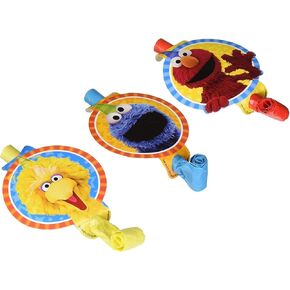 amscan 331672 Blowouts Sesame Street Collection 8 pcs Party Accessory,Multicolor,5"