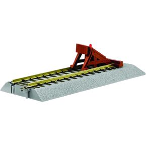 Lionel American Flyer S Gauge FasTrack Straight Track with Lighted Bumpers 2 Pack