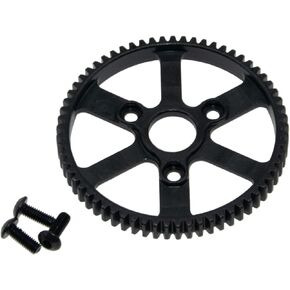 Spur Main Gear 65T Compatible with Traxxas Summit E-REVO E-Maxx 3960 Hard Steel 0.8M 32P Steel Gear RC Car Upgrades Parts(65T)