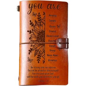 KAAYEE Christian Gifts for Women, Inspirational Encouragement Religious Gifts Idea 140 Page Refillable Journal, Birthday Christmas Gifts for Women Men