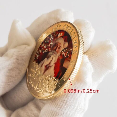 5 قطعة عملات عيد الميلاد التذكارية مجموعة عيد الميلاد سانتا كلوز ثلج الأيائل عملات تذكارية لجمع الأصدقاء in Kuwait