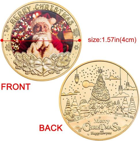 5 قطعة عملات عيد الميلاد التذكارية مجموعة عيد الميلاد سانتا كلوز ثلج الأيائل عملات تذكارية لجمع الأصدقاء in Kuwait