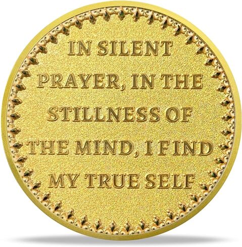 Mandala Challenge Coin Meditation Mindfulness Inspiring Calming Inspirational Coins Appreciation Gifts for Spiritual Growth and Inner Peace in Silent Prayer in Kuwait
