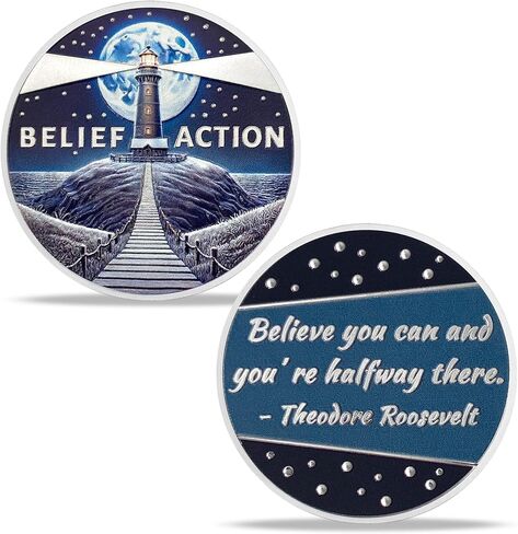 Mandala Challenge Coin Meditation Mindfulness Inspiring Calming Inspirational Coins Appreciation Gifts for Spiritual Growth and Inner Peace in Silent Prayer in Kuwait