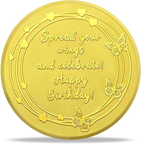 Happy Birthday Challenge Coin Boy Meteor Balloon Commemorative Token, Love Favors Delicate Birthday Present Superior Keepsake Souvenir Gifts for Friends Family in Saudi Arabia