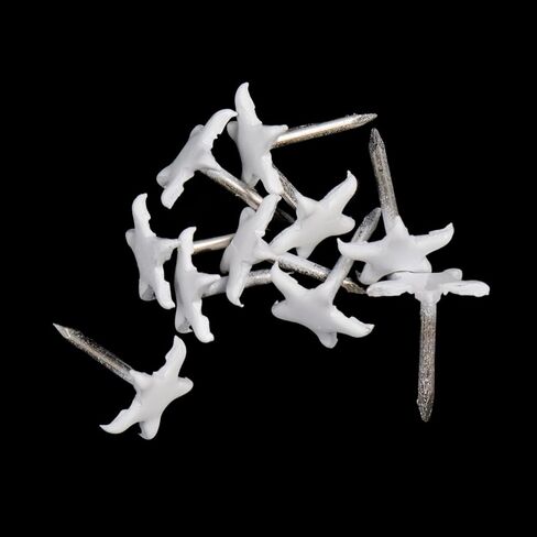 Antrader 150 PCS Star Shaped Push Pins, Star Shaped Thumbtacks Decorative Thumbtacks Metal Thumb Tacks for Office School Personal Use (White) in Saudi Arabia
