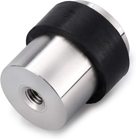 Sumnacon 3 Pcs Cylindrical Floor Door Stopper, Solid Stainless Steel Door Stopper with Rubber Bumper-Safety Floor Mount Doorstop with Screws, Heavy Duty Commercial Industrial Floor Door Stopper in Kuwait