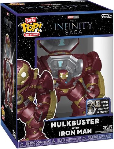 Funko Pop! Bitty Bots: Marvel - Hulkbuster with Iron Man in Saudi Arabia