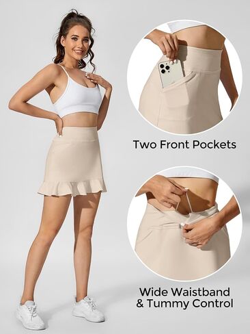 M MOTEEPI Tennis Skirt with Shorts Golf Skorts for Women Dressy Pickleball Skort Golf Outfits Clothes Athletic Skorts in Saudi Arabia