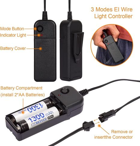 [عبوتان] قناع الهالوين LED المضيء قناع التطهير المخيف مع 3 أوضاع إضاءة لأزياء الهالوين التنكرية، أزرق/أحمر + أخضر/أرجواني in Kuwait