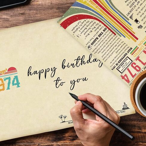 بطاقة عيد ميلاد 50 عتيقة، هدايا عيد ميلاد سعيد 50 لها، أفكار هدايا عيد ميلاد مضحكة عمرها 50 عامًا للزوجين، زينة عيد ميلاد 50 فريدة من نوعها للنساء والرجال in Saudi Arabia