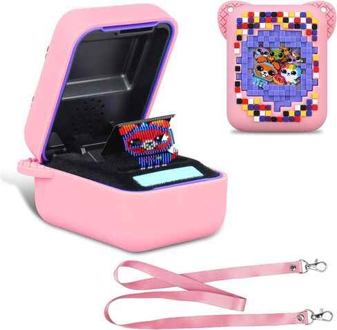BOVKE Silicone Cover Case for Bitzee Interactive Toy Digital Pet with 15 Animals Inside, Bitzee Orginal Digital Pet Protective Skin Sleeve for Bitzee Virtual Electronic Pets Kids Toys, Pink in Saudi Arabia