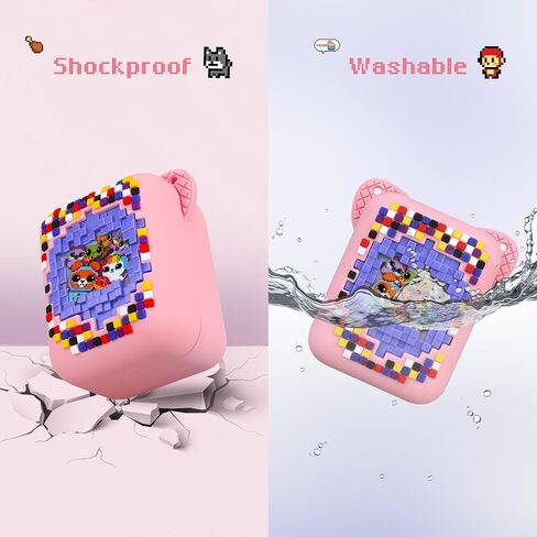 BOVKE Silicone Cover Case for Bitzee Interactive Toy Digital Pet with 15 Animals Inside, Bitzee Orginal Digital Pet Protective Skin Sleeve for Bitzee Virtual Electronic Pets Kids Toys, Pink in Saudi Arabia
