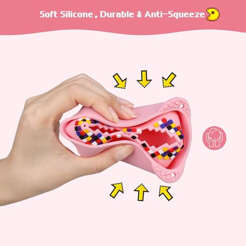 BOVKE Silicone Cover Case for Bitzee Interactive Toy Digital Pet with 15 Animals Inside, Bitzee Orginal Digital Pet Protective Skin Sleeve for Bitzee Virtual Electronic Pets Kids Toys, Pink in Saudi Arabia