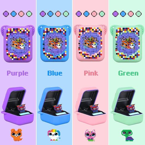 BOVKE Silicone Cover Case for Bitzee Interactive Toy Digital Pet with 15 Animals Inside, Bitzee Orginal Digital Pet Protective Skin Sleeve for Bitzee Virtual Electronic Pets Kids Toys, Pink in Saudi Arabia