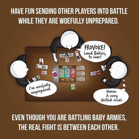 Bears vs Babies by Exploding Kittens - A Monster-Building- Family-Friendly Party Games - Card Games For Adults, Teens & Kids in Saudi Arabia