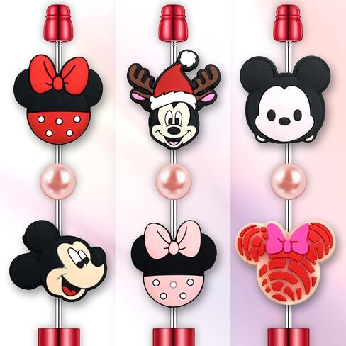 12Pcs Cartoon Dog Cat Silicone Focal Beads for Pens, Cute Focal Beads Bulk for Bead Pens Keychain Jewelry Making (Cartoon) in Saudi Arabia