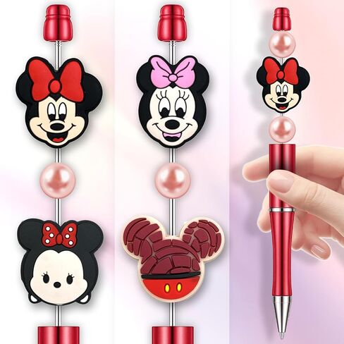 12Pcs Cartoon Dog Cat Silicone Focal Beads for Pens, Cute Focal Beads Bulk for Bead Pens Keychain Jewelry Making (Cartoon) in Saudi Arabia