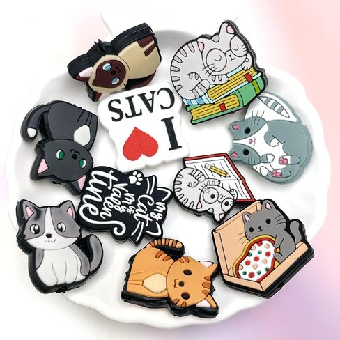 12Pcs Cartoon Dog Cat Silicone Focal Beads for Pens, Cute Focal Beads Bulk for Bead Pens Keychain Jewelry Making (Cartoon) in Saudi Arabia