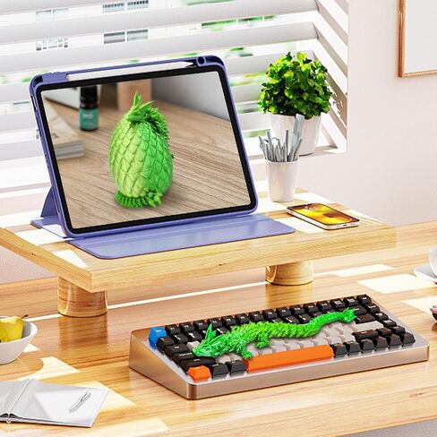 3D Printed Dragon,Dragon Eggs with Dragon Inside,Articulated Crystal Dragon Toys for Kids Home Decor, Executive Dragon Fidget Desk Toys (Lser Red) in Saudi Arabia