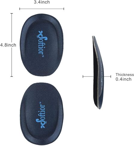 وسائد كعب مريحة من الإسفنج الذكي للمشي المسطح وأحذية القوارب الكاجوال، عبوة من زوجين in Kuwait