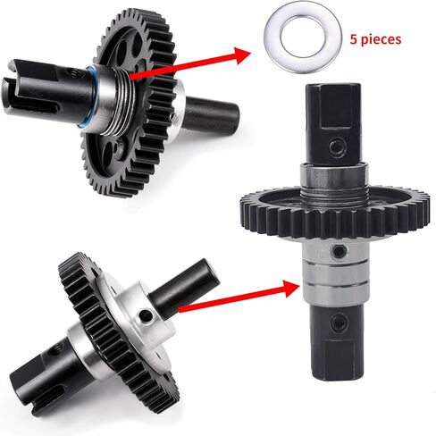 42T 43T 44T 45T 46T 47T 48T Spur Gear Center Solid Axle Diff Differential for Arrma 1/7 Felony Infraction Limitless Mojave 6S Diff Locker 1/8 Kraton Outcast Notorious Talion 6s (46T) in Kuwait