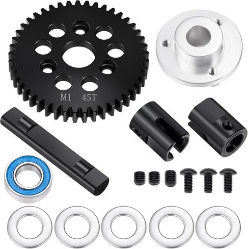 42T 43T 44T 45T 46T 47T 48T Spur Gear Center Solid Axle Diff Differential for Arrma 1/7 Felony Infraction Limitless Mojave 6S Diff Locker 1/8 Kraton Outcast Notorious Talion 6s (46T) in Kuwait