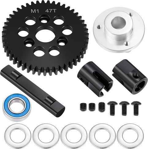 42T 43T 44T 45T 46T 47T 48T Spur Gear Center Solid Axle Diff Differential for Arrma 1/7 Felony Infraction Limitless Mojave 6S Diff Locker 1/8 Kraton Outcast Notorious Talion 6s (46T) in Kuwait