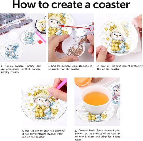 8 Pcs Butterfly Diamond Painting Coasters Kits with Holder, DIY Butterfly Diamond Art Coaster Non Slip Coaster for Tabletop Protection 4x4 Inch in Saudi Arabia