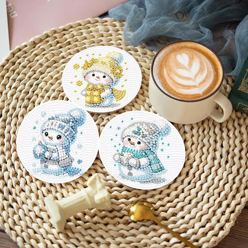 8 Pcs Butterfly Diamond Painting Coasters Kits with Holder, DIY Butterfly Diamond Art Coaster Non Slip Coaster for Tabletop Protection 4x4 Inch in Saudi Arabia